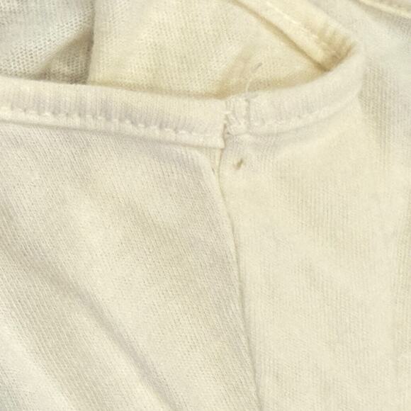 VTG 2008 Y2K Old Navy Basic Cami Tank Top Pleated Cream‎ Layer Beach Capsule S - Picture 9 of 10